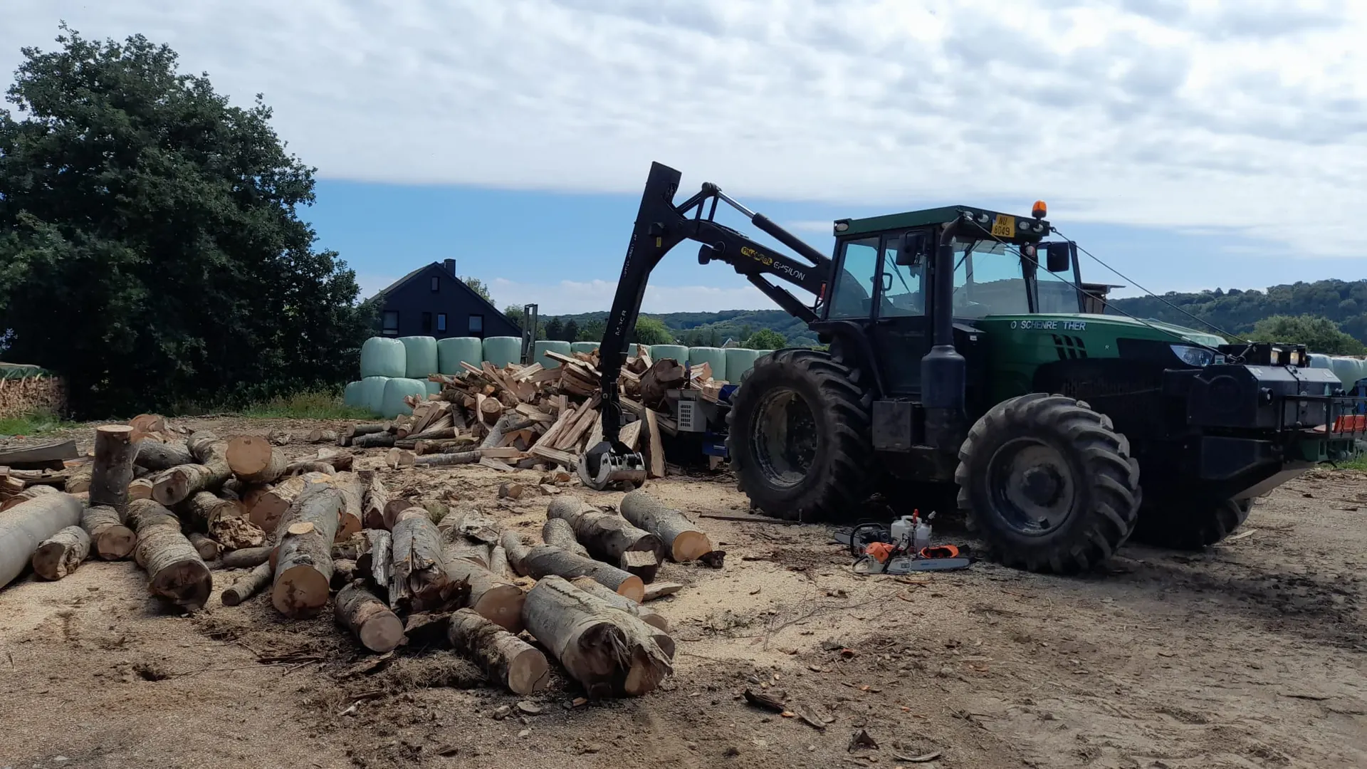 Exploitation forestière - abattage, élagage et bois de chauffage